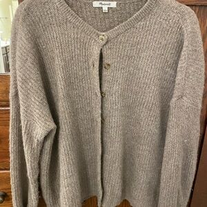 Madewell Ribbed Knit Cardigan Sweater